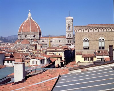 Vista della Cattedrale, Campanile e Orsanmichele da Unbekannt