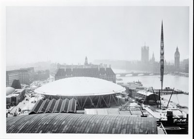 Vista della Cupola della Scoperta costruita per il Festival of Britain, inaugurata il 4 maggio 1951 da Unbekannt