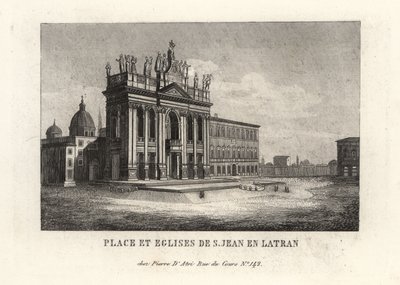 Veduta della Basilica di San Giovanni in Laterano, Roma da Unbekannt