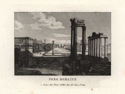 Vista del Foro Romano, Forum Romanum, Roma da Unbekannt