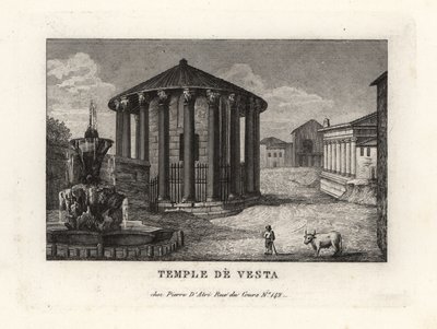 Veduta del Tempio di Vesta, Roma da Unbekannt