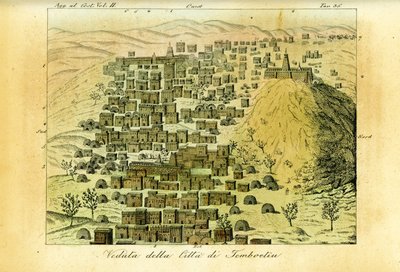 Veduta della città di Timbuktu, Mali da Unbekannt