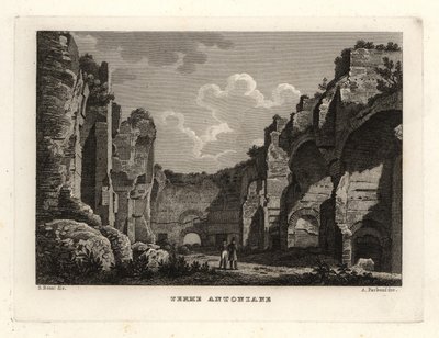 Veduta delle rovine delle Terme di Caracalla, Roma da Unbekannt
