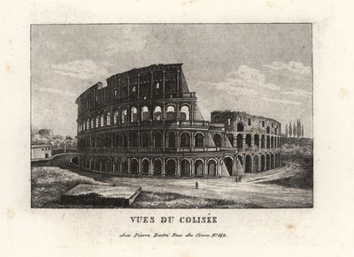 Vista delle rovine del Colosseo, Roma da Unbekannt