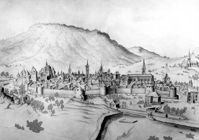 Veduta della città di Chambéry in Savoia da Unbekannter Künstler