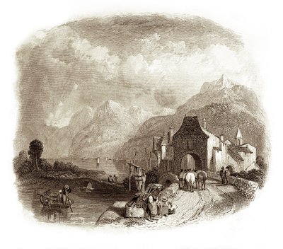 Villeneuve - Avvicinamento al Lago di Ginevra da Unbekannter Künstler