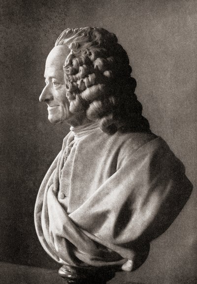 Voltaire, da La Storia della Filosofia, pubblicato nel 1926 da Unbekannt