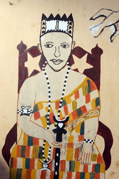 Dipinto murale voodoo in un convento. Togoville, Togo da Unbekannt