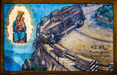 Quadro votivo nella chiesa di pellegrinaggio Madonna del Sasso a Locarno, Ticino, Svizzera, Europa da Unbekannter Künstler