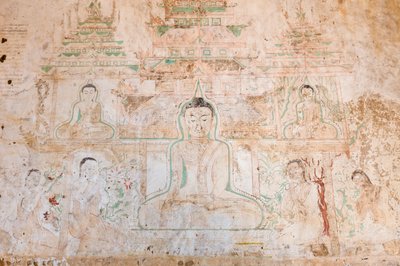 Pittura murale, Sulamani Pahto, Bagan da Unbekannter Künstler