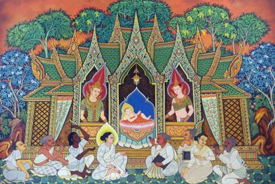 Tempio buddista Wat Ananda Metyarama Thai. Nascita di Siddhartha Gautama (comunemente noto come Buddha), 20160818, Singapore, Singapore da Unbekannt