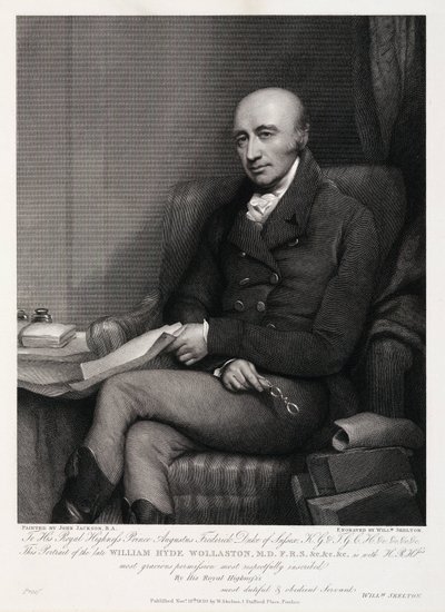 William Hyde Wollaston, chimico e metallurgista inglese, c. 1810 da Unbekannt