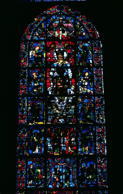 Finestra raffigurante Notre Dame de la Belle Verriere nel coro sud da Unbekannt