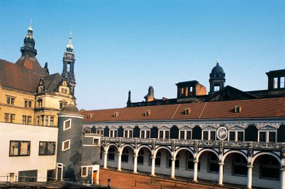 Ala del Palazzo Zwinger, Dresda, Sassonia, Germania da Benjamin Baud