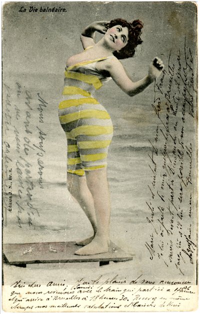 Donne in costume da bagno, c. primi del 1900 (cartolina) da Alec Hunter