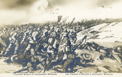 Prima guerra mondiale: la spinta francese per riconquistare Mulhouse da Unbekannter Künstler