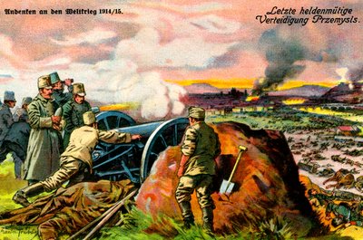 Prima guerra mondiale: difesa austro-ungarica di Przemyśl da Unbekannter Künstler
