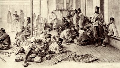 Prima guerra mondiale: soldati africani francesi in convalescenza da Unbekannter Künstler