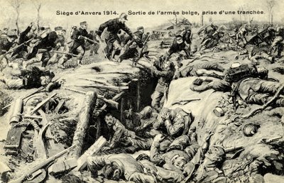 Prima guerra mondiale: assedio di Anversa da Unbekannter Künstler