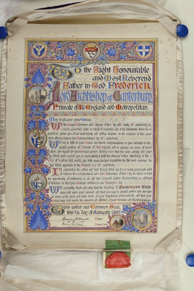 Indirizzo scritto di benvenuto all
