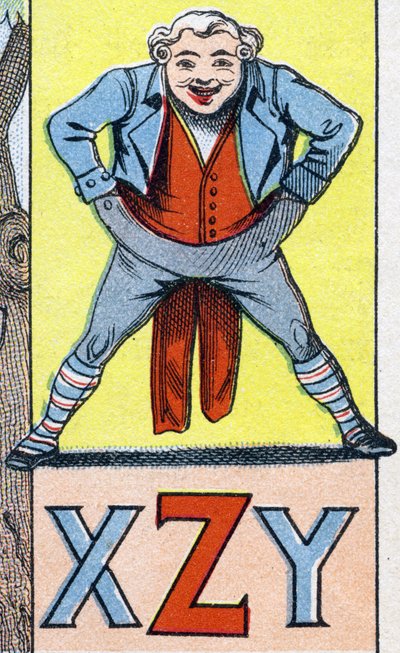 Lettere XZY. Incisione in "ABC Les Images en Alphabet". Epinal imaging. Pellerin e Cie, stampatore-editore, Epinal, fine XIX secolo, circa 1890 da Unbekannt