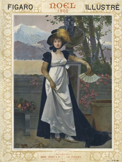 Giovane donna a Natale da Unbekannter Künstler