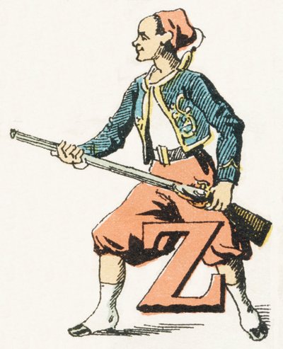 Z - Zuavo - Alfabeto infantile, Edizioni Gordinne 1920 da Unbekannt