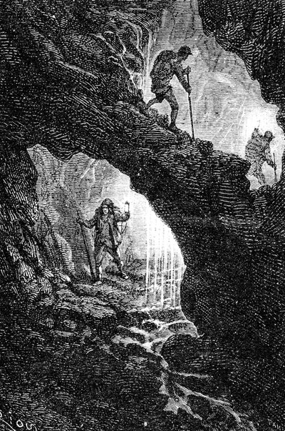 Facsimile del romanzo "Viaggio al centro della Terra" di Jules Verne da Unbekannter Künstler