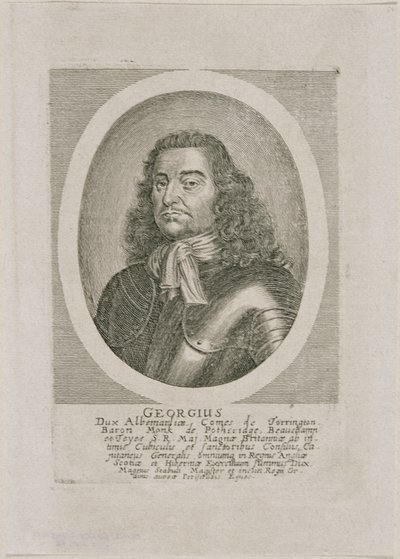 George Monk, Duca di Albemarle e Conte di Torrington da Unbekannter Stecher