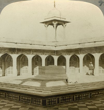 Tomba di Akbar, Sikandara, Uttar Pradesh, India, primi anni del 1900 da Underwood and Underwood
