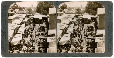 Un bazar aperto a Damasco, Siria, anni 1900 da Underwood and Underwood