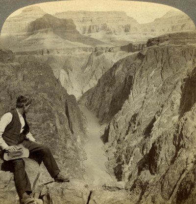 Fiume Colorado, Grand Canyon, Arizona, USA da Underwood and Underwood
