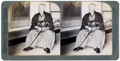Conte Okuma, ex-Ministro degli Affari Esteri, leader del Partito Progressista, Tokyo, Giappone, 1904 da Underwood and Underwood