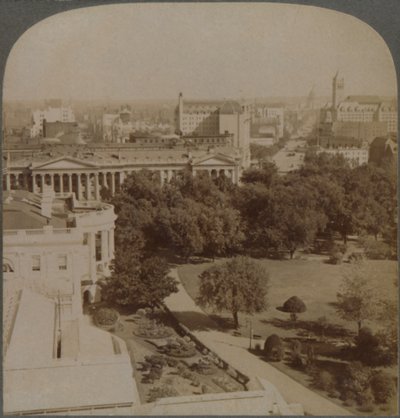 Dal Dipartimento della Marina...passando per la Casa Bianca e il Tesoro, fino al Campidoglio, Washington, U.S.A., 1902 da Underwood and Underwood