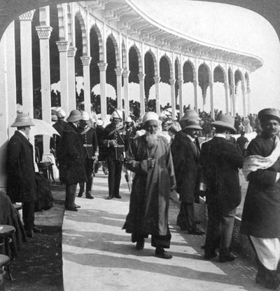 Raduno al grande anfiteatro Durbar, Delhi, India, 1903 da Underwood and Underwood