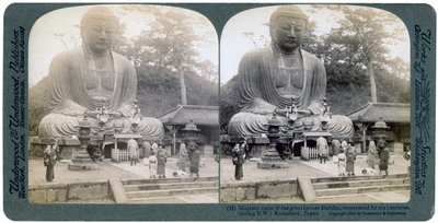 Grande Buddha di bronzo, Kamakura, Giappone, 1904 da Underwood and Underwood