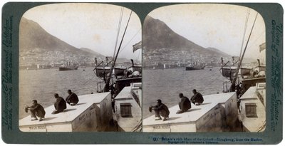 Hong Kong dal porto, 1901 da Underwood and Underwood