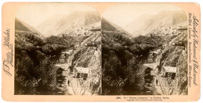 In Monte Libano, Zahlah, Libano da Underwood and Underwood