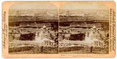 Gerusalemme vista dal Monte degli Ulivi, Palestina, 1897 da Underwood and Underwood