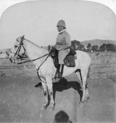 Maggior Generale John French, il coraggioso leader della cavalleria, Pretoria, Sudafrica, Guerra Boera, 1901 da Underwood and Underwood