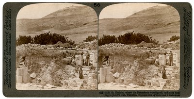 Monte Garizim, dove i Samaritani adoravano, Palestina, 1900 da Underwood and Underwood