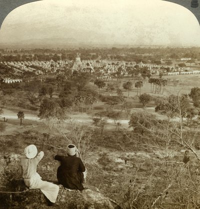 Pagode, Mandalay, Birmania, c1900s da Underwood and Underwood