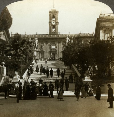 Palazzo Senatoriale, Piazza del Campidoglio, Colle Capitolino, Roma, Italia da Underwood and Underwood