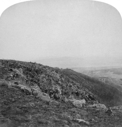 Pendio sud di Spion Kop, Sudafrica, Guerra Boera, 1901 da Underwood and Underwood
