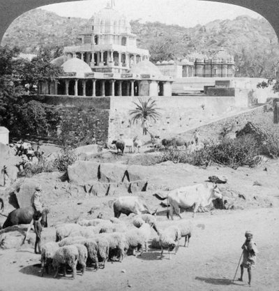 Templi dei Jain, Monte Abu, India, 1902 da Underwood and Underwood