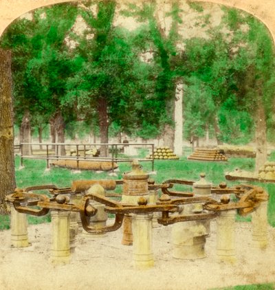 La Grande Catena, Trophy Point, West Point, New York, USA, 1901 da Underwood and Underwood