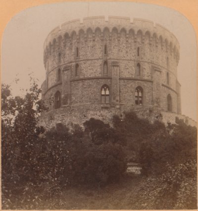 La Torre Rotonda, Windsor, Inghilterra - il Castello-prigione da Edoardo III a Carlo II, 1900 da Underwood and Underwood