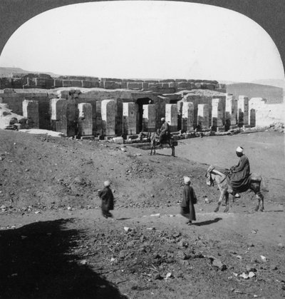 Il tempio di Sethos I, Abydos, Egitto, 1905 da Underwood and Underwood