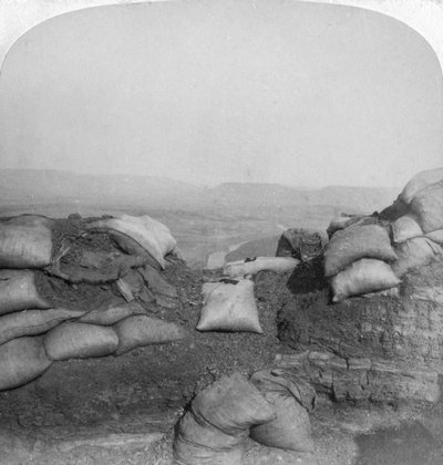 Vista da Spion Kop, Sudafrica, Seconda Guerra Boera, 1901 da Underwood and Underwood