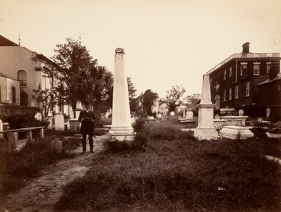(Monumenti spostati, First Presbyterian Church, Charleston, South Carolina, dopo il terremoto) da Unidentified